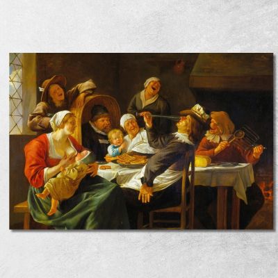 La Festa Della Dodicesima Notte Jan Steen jsn79 quadro stampa su tela