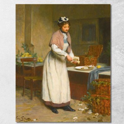 La Venditrice Di Ostriche Victor Gabriel Gilbert vgg16 quadro stampa su tela