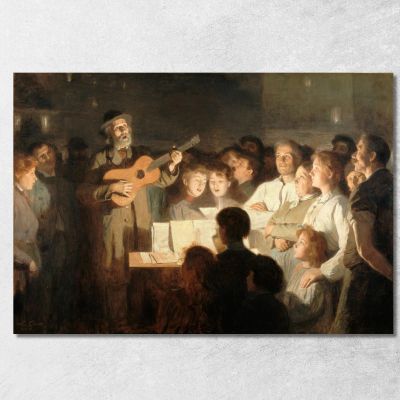Il Venditore Di Canzoni Victor Gabriel Gilbert vgg21 quadro stampa su tela