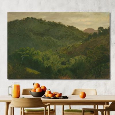 Landscape From Jamaica, West Indies Frederic Edwin Church, fec31 canvas print