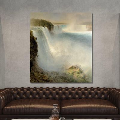 Cascate Del Niagara Dal Lato Americano Frederic Edwin Church fec58 quadro stampa su tela