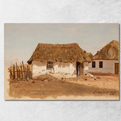 Due Case A Barranquilla Colombia Frederic Edwin Church fec116 quadro stampa su tela