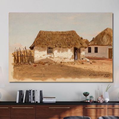 Two Houses In Barranquilla, Colombia Frederic Edwin Church, fec116 canvas print
