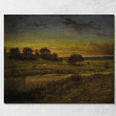 Pascio All'Alba George Inness gin74 quadro stampa su tela