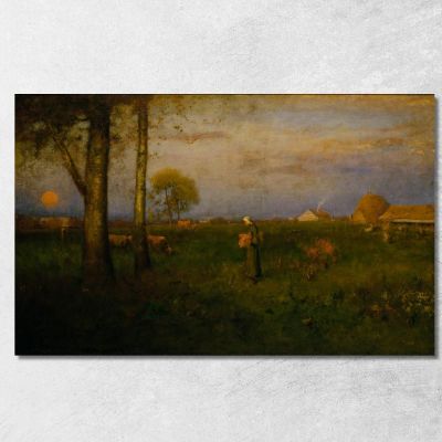 Tramonto George Inness gin83 quadro stampa su tela