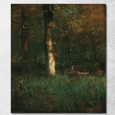 La Dimora Dell'Airone 2 George Inness gin92 quadro stampa su tela
