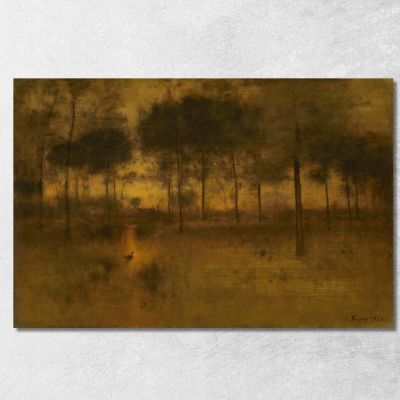 La Dimora Dell'Airone George Inness gin93 quadro stampa su tela
