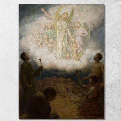 Annunciazione Ai Pastori Hans Thoma hth9 quadro stampa su tela