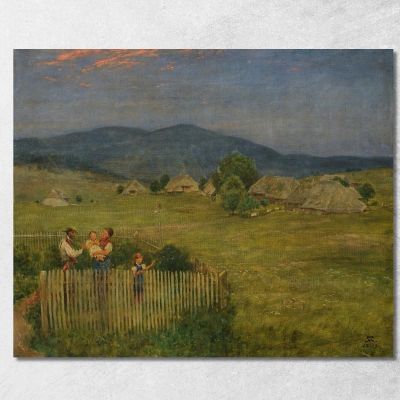 Piccolo Giardino Nella Foresta Nera Hans Thoma hth49 quadro stampa su tela