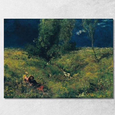Estate Hans Thoma hth72 quadro stampa su tela