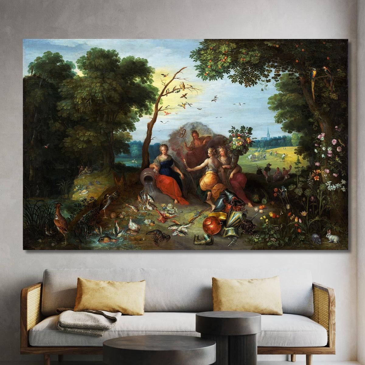 Landscape With Allegories Of The Four Elements Jan Brueghel the