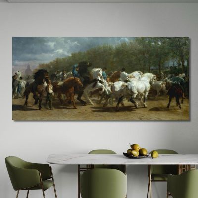 La Feria Del Caballo Rosa Bonheur, rbn47 cuadro en lienzo