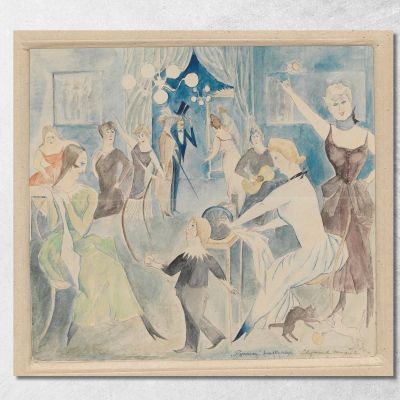 Sartine Zygmunt Waliszewski zwl38 quadro stampa su tela
