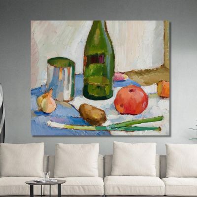 Stillleben Mit Grüner Flasche Zygmunt Waliszewski, zwl49 drucken auf leinwand