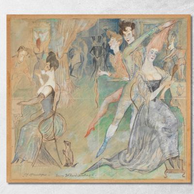 Dal Barbiere Zygmunt Waliszewski zwl57 quadro stampa su tela