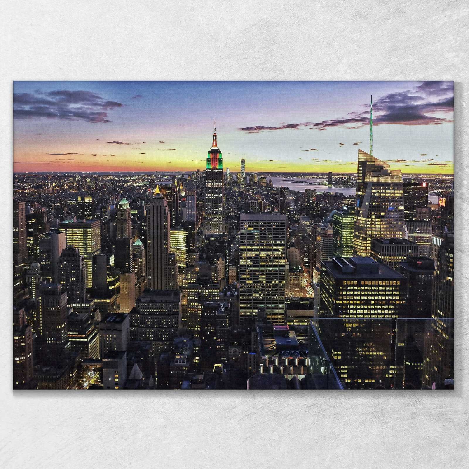 Città Skyline New York quadro stampa su tela ct20
