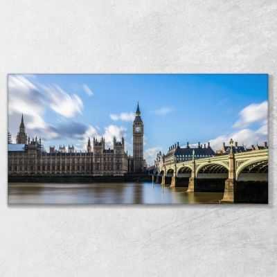 ❤ Città London 2 100x50 quadro stampa su tela ct157
