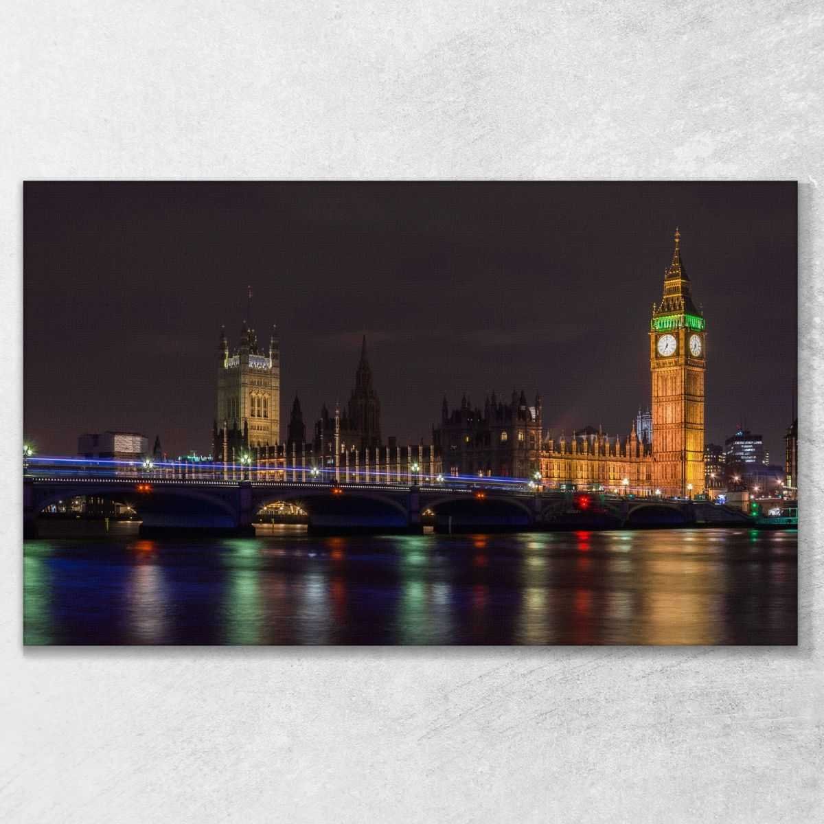 ❤ Città London 4 100x60 quadro stampa su tela ct159