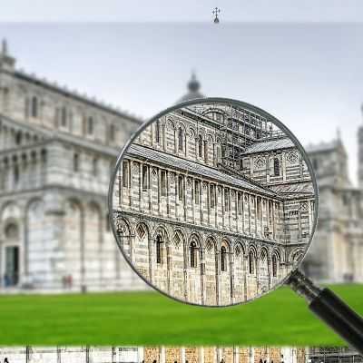 ❤ Città Pisa 100x50 quadro stampa su tela ct173