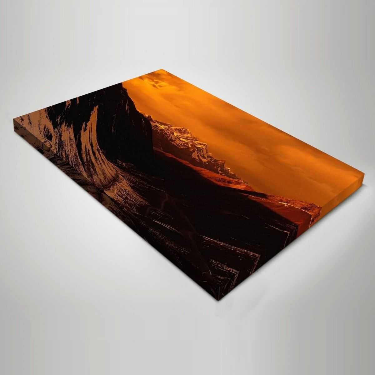 Quadro Paesaggio natura arancione quadro moderno stampa su tela psgo15