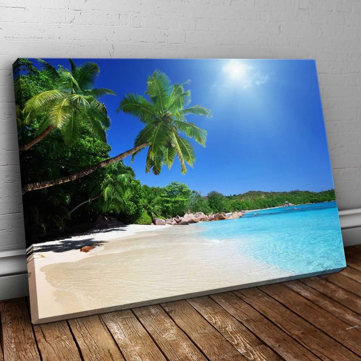 Quadro Paesaggio tropicale dei caraibi quadro moderno stampa su tela psgo43