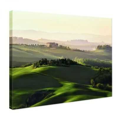Quadro Paesaggio colline verdi quadro moderno stampa su tela psgo94