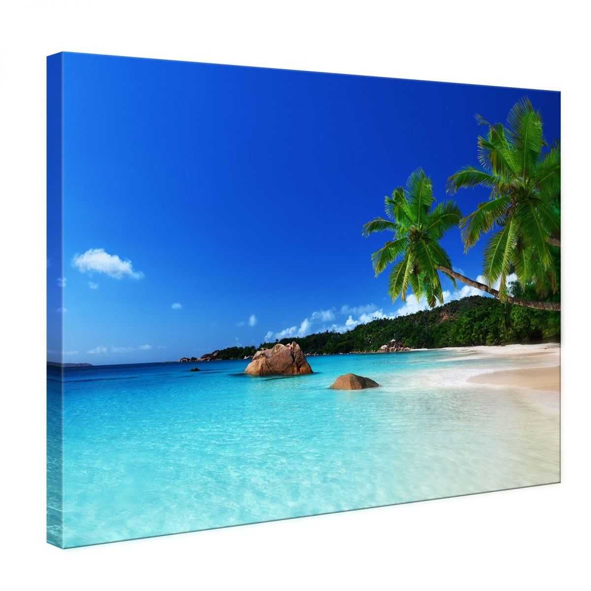 Quadri su tela stampe HD poster 5 pezzi spiaggia tropicale palme