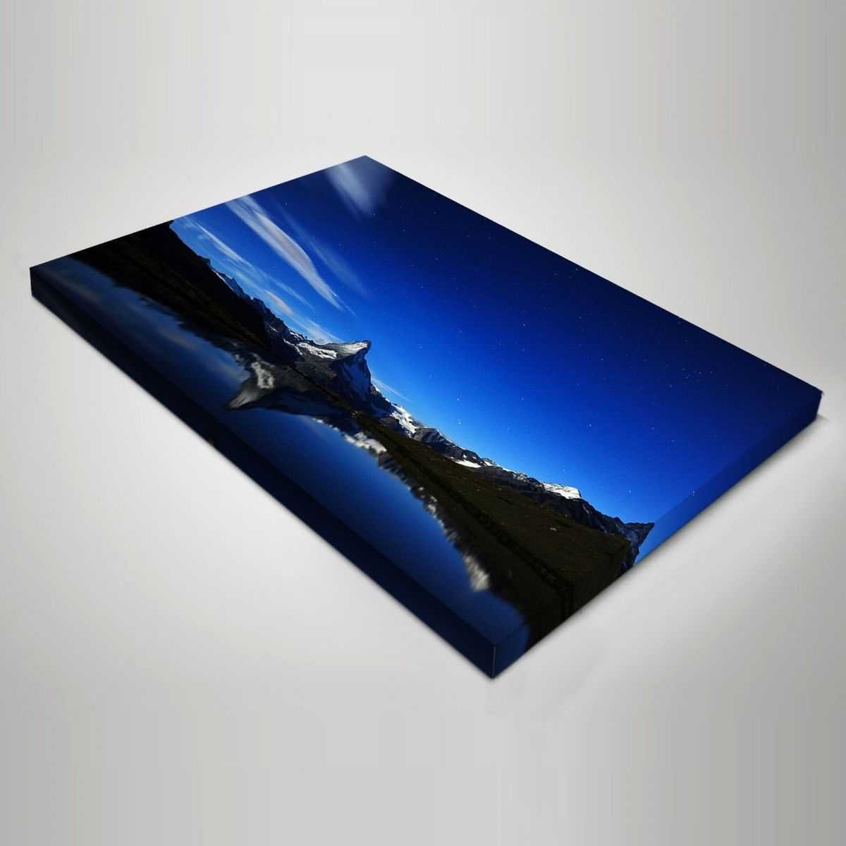 Quadro Paesaggio riflesso della montagna sul lago stampa su tela psgo285