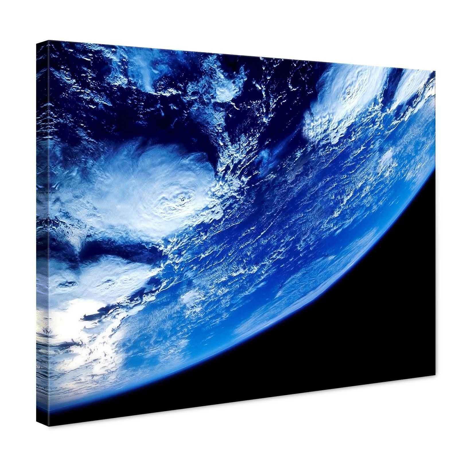 Quadro Spazio e Pianeti Visione della Terra quadro moderno stampa su tela sp10