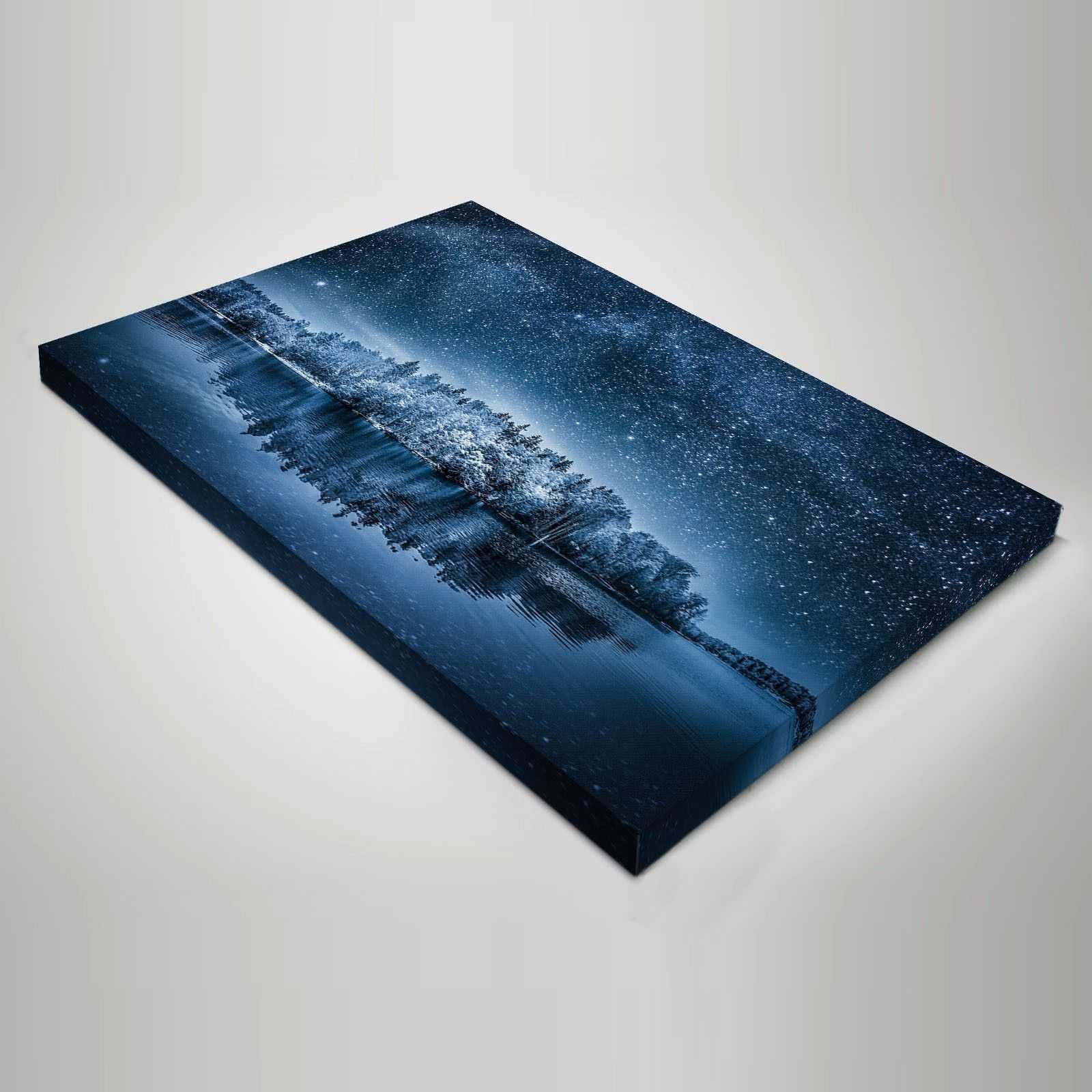 Quadro Spazio e Pianeti Natura inverno stellato moderno stampa su tela sp14