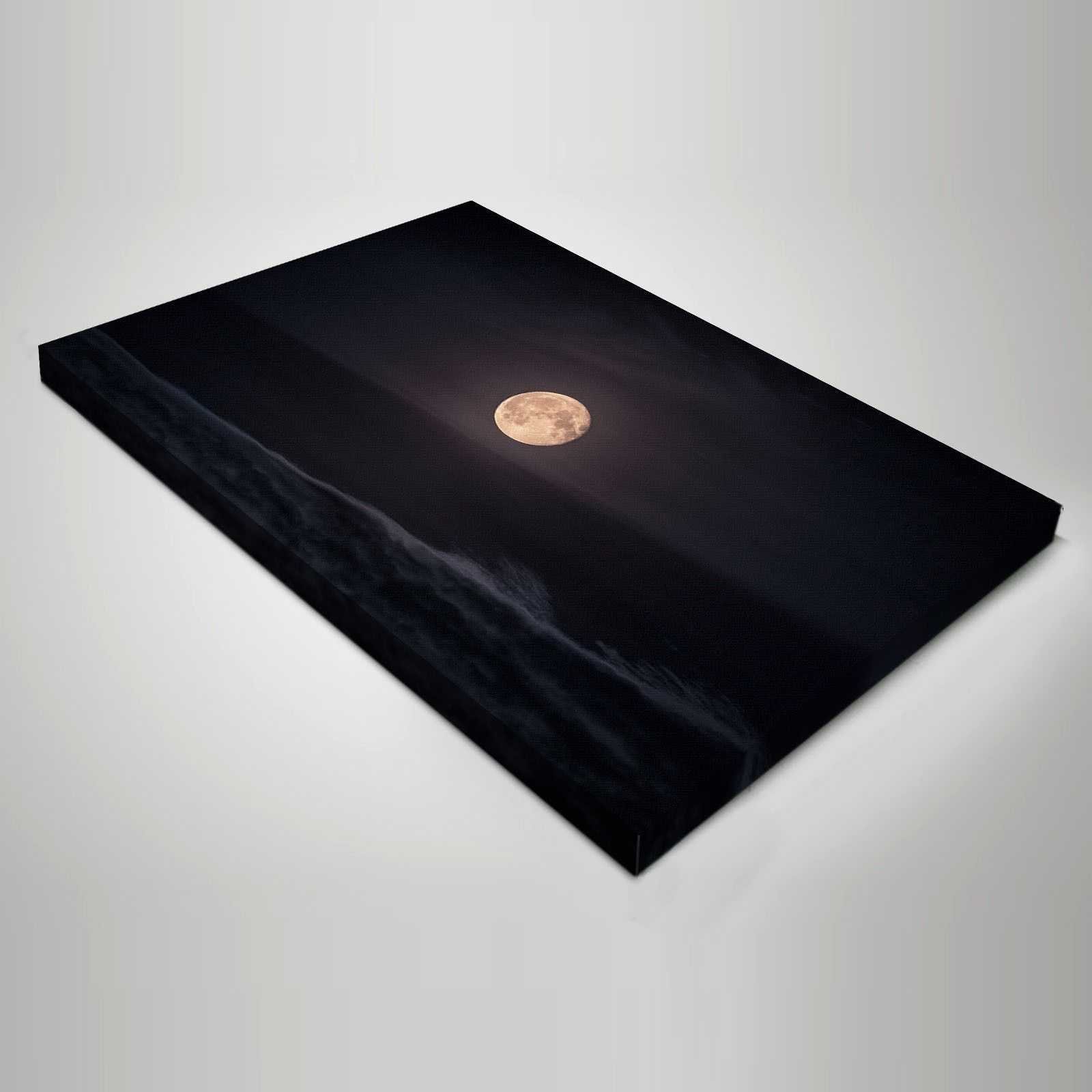 Quadro Spazio e Pianeti Luna sul mare quadro moderno stampa su tela sp34