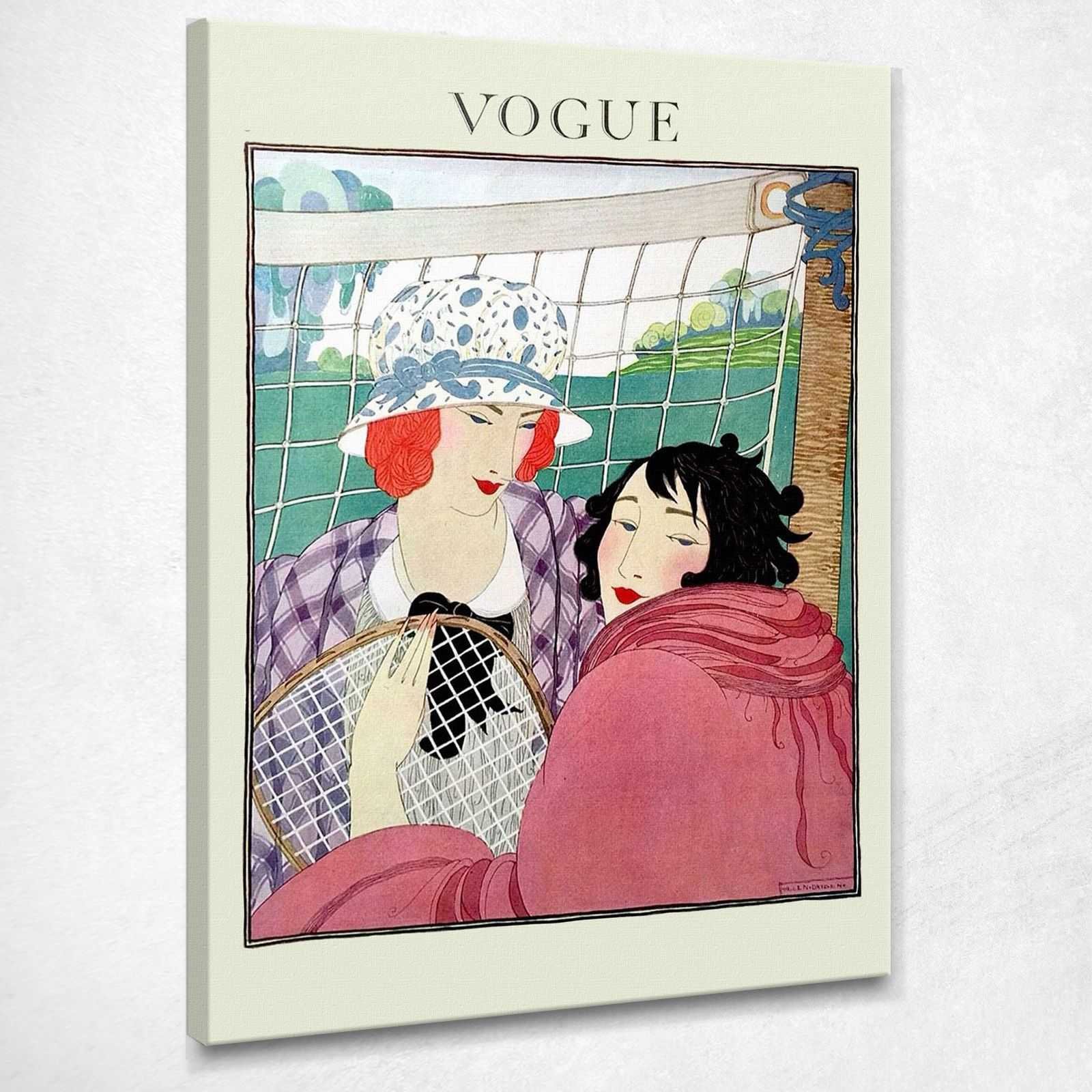 Quadro Vogue copertina rivista moda vintage anno 1920 stampa su tela VGU046