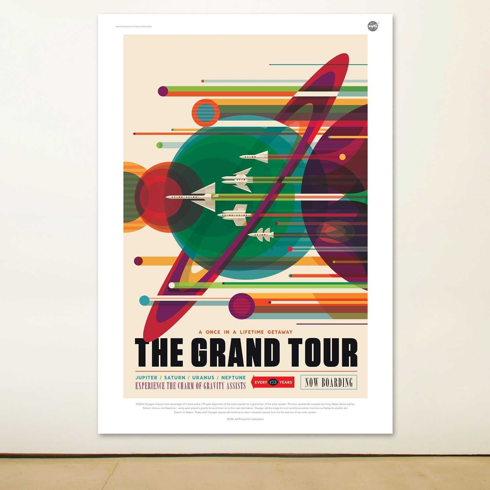 Quadro Nasa Vintage il grande tour quadro moderno stampa su tela nasa018