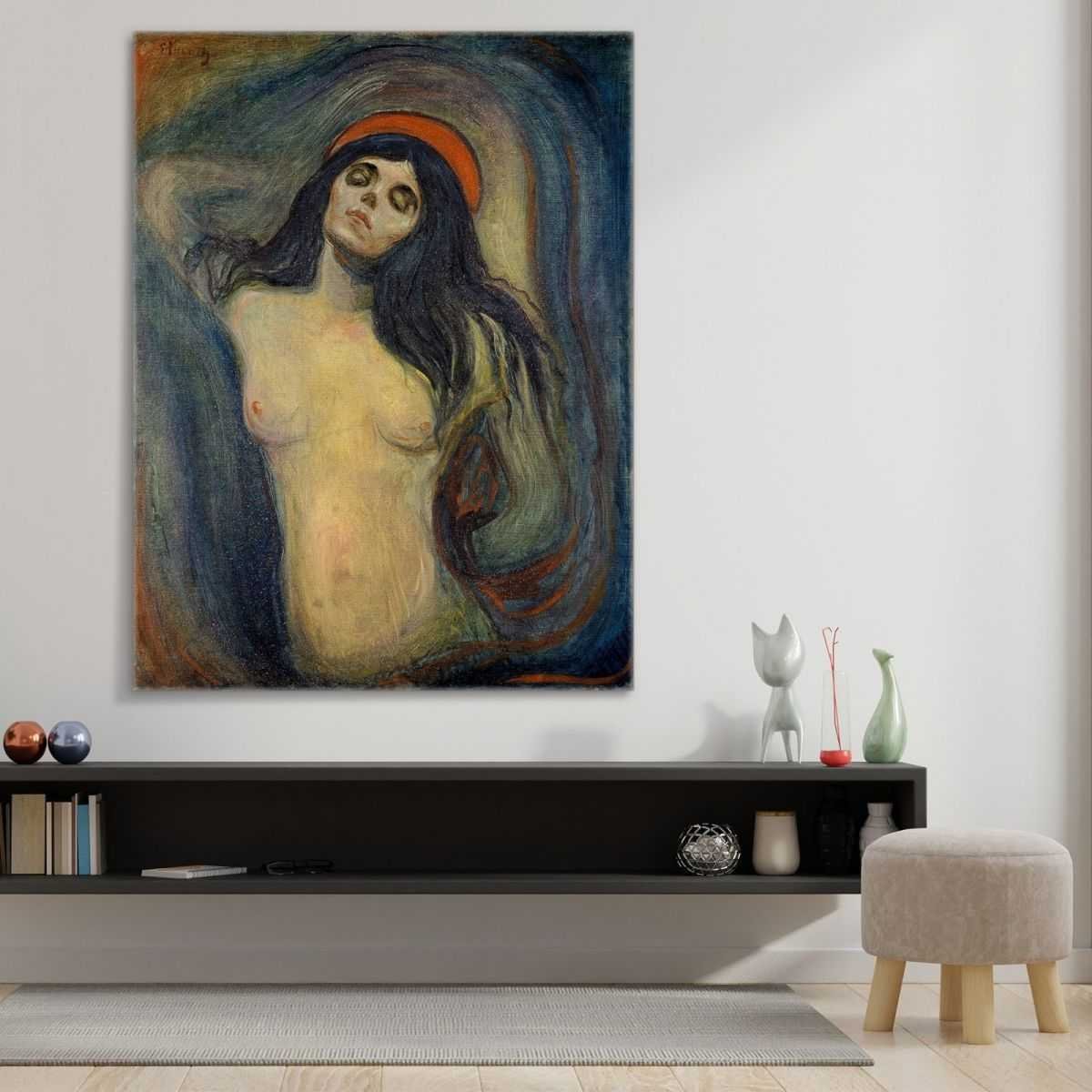 Madonna Edvard Munch quadro stampa su tela 100x80 cm EM004