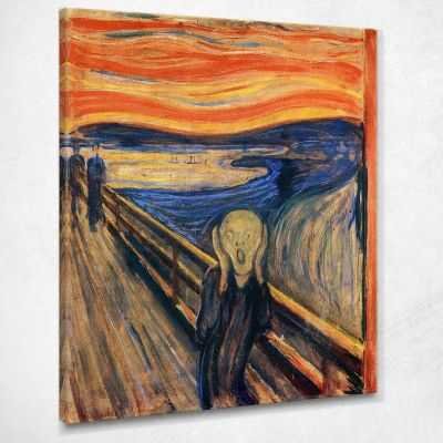 Urlo Edvard Munch quadro stampa su tela 100x80 cm EM013