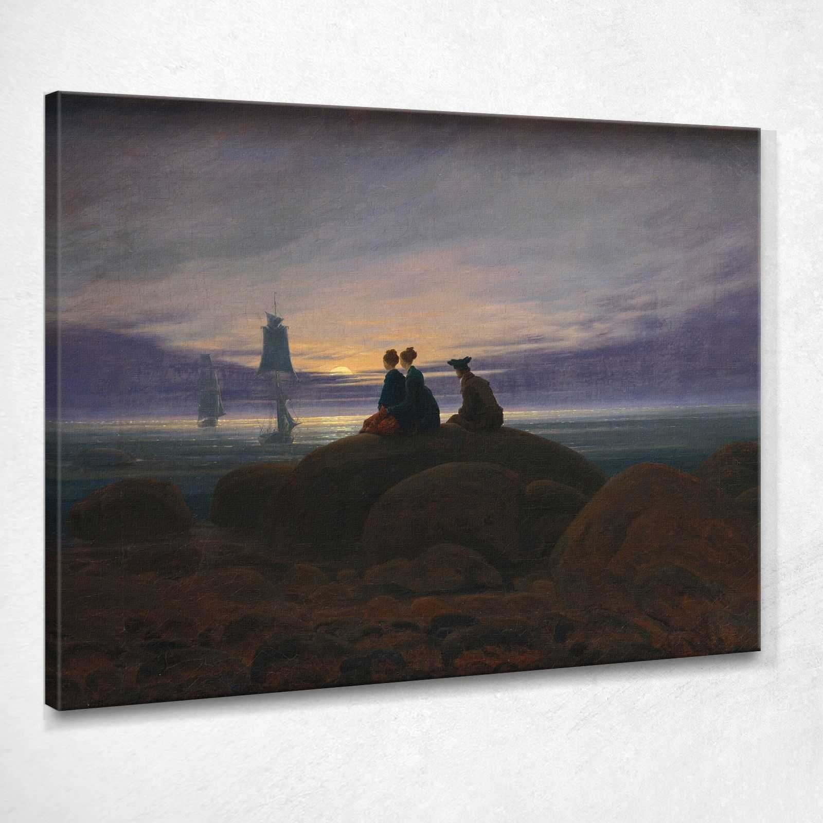 Aufgang des Mondes über dem Meer Caspar David Friedrich Gemälde CD8