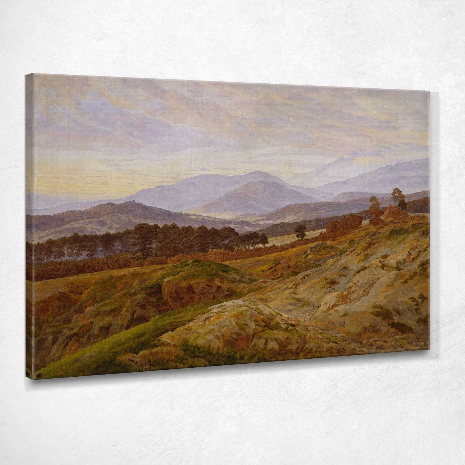 Montagna in Riesengebirge Caspar David Friedrich quadro 100x70cm CD9
