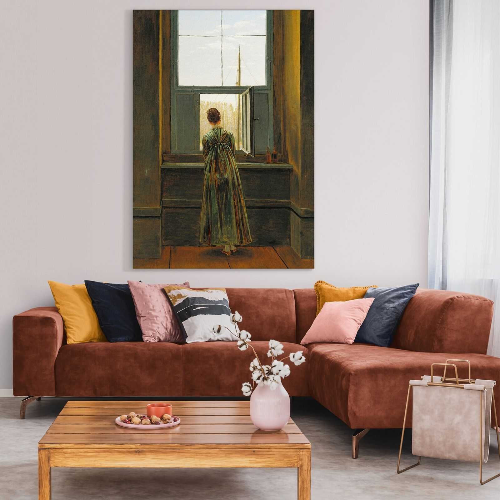 Donna alla finestra Caspar David Friedrich quadro 100x70cm CD28
