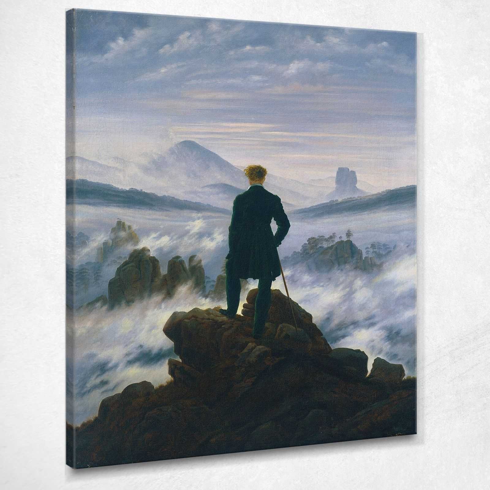 70x50cm #96605 Wanderer Nebelmeer Fußmatte Türmatte Caspar David Friedrich 