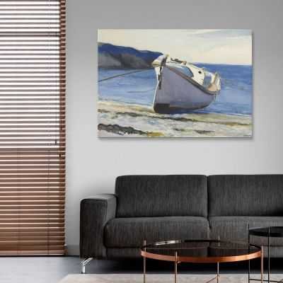 Coast Guard Boat Edward Hopper quadro stampa su tela 100x70cm EHO10