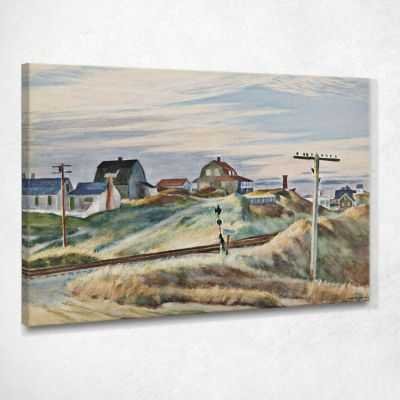 Cottages at North Truro Edward Hopper quadro stampa su tela 100x70cm EHO11