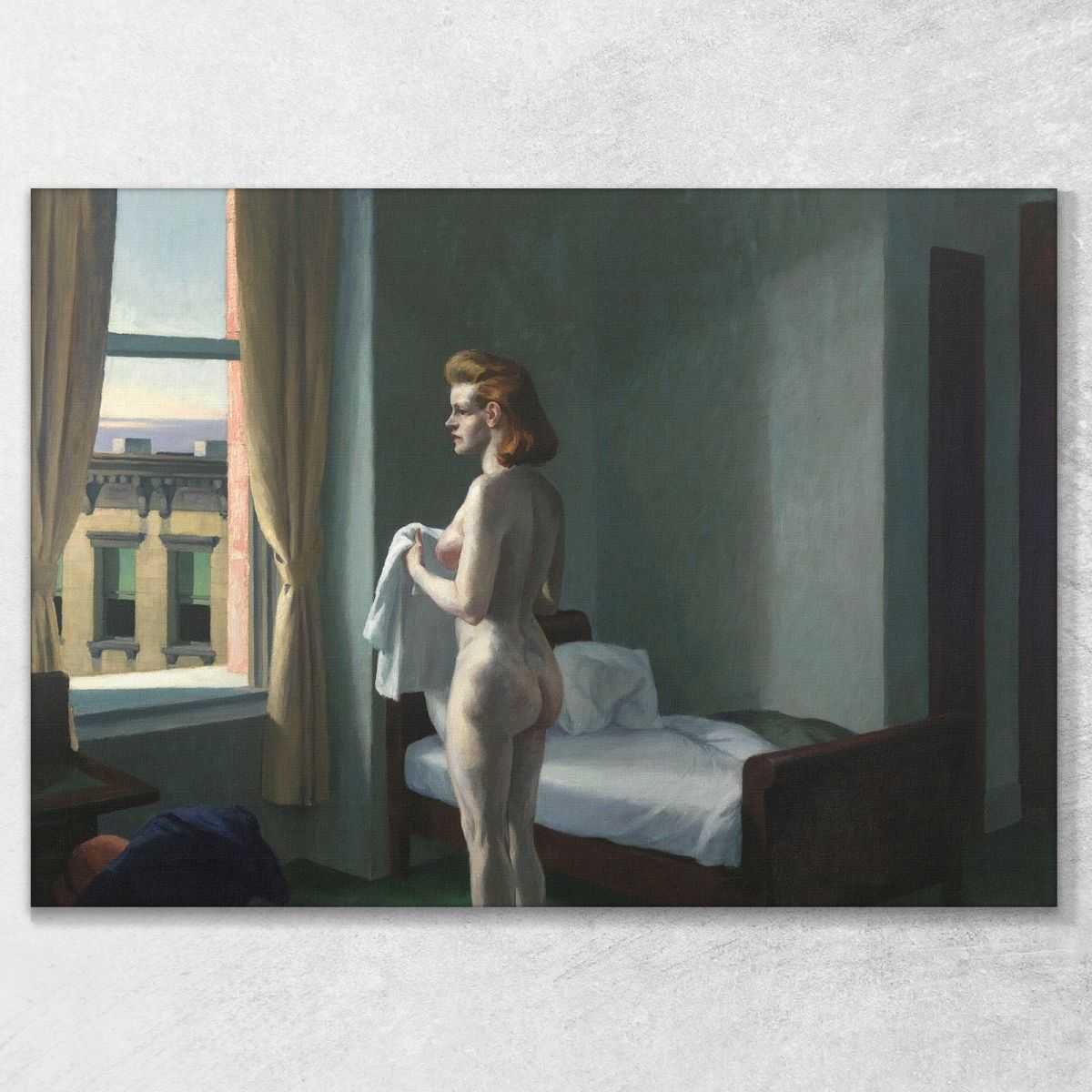 One Night Una notte Edward Hopper quadro stampa su tela 100x70cm EHO34