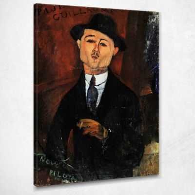 Paul guillaume - nuovo timoniere Modigliani Amedeo quadro stampa su tela AMD25