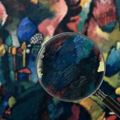 Quadro Con Arciere Kandinsky Wassily quadro stampa su tela wk38