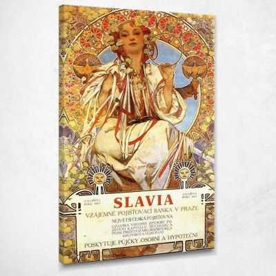 Slavia Mucha Alphonse quadro stampa su tela AMU32