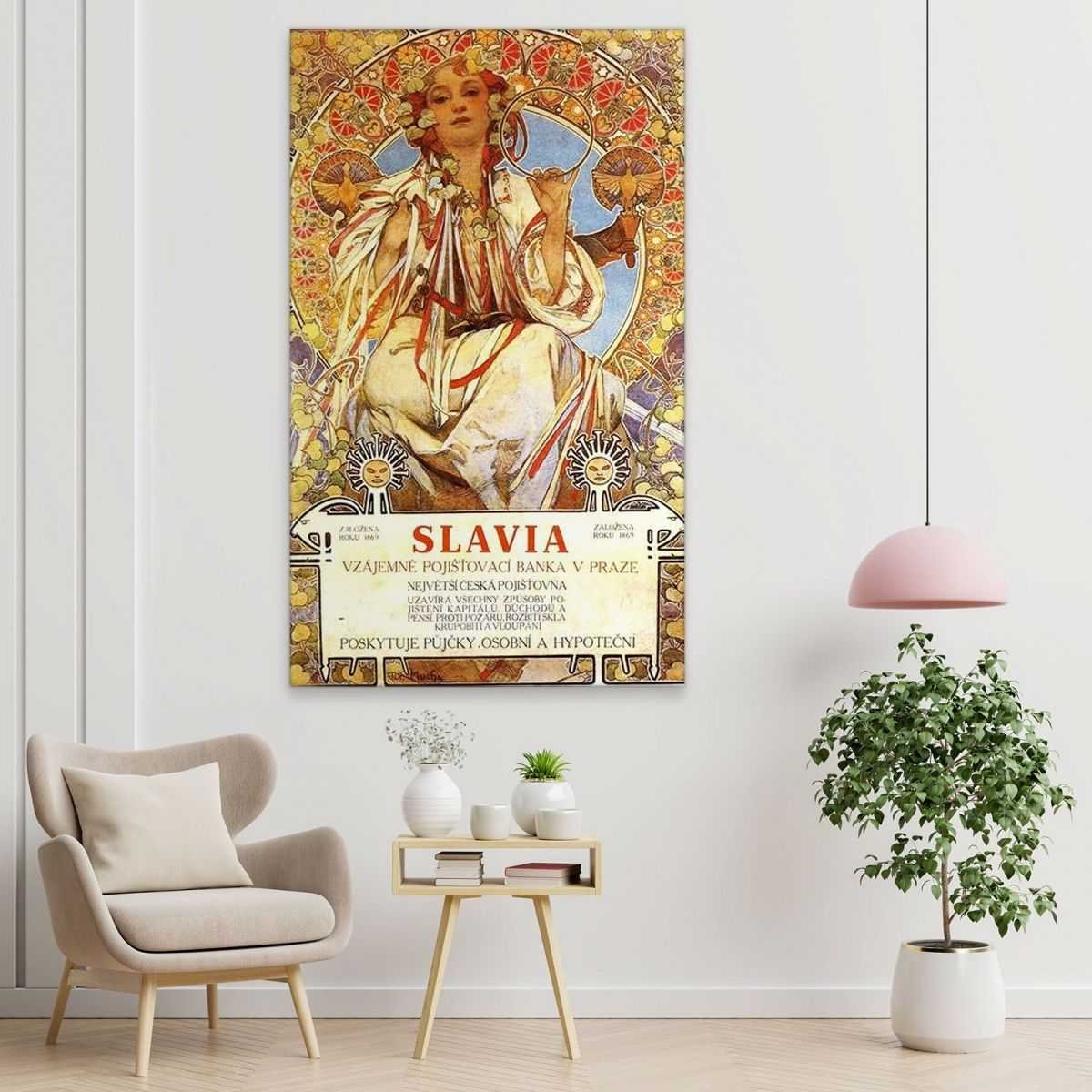 Slavia Mucha Alphonse quadro stampa su tela AMU32
