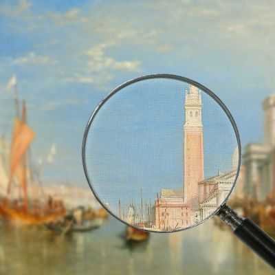 Venezia. La Dogana E San Giorgio Maggiore Turner William quadro su tela WT34