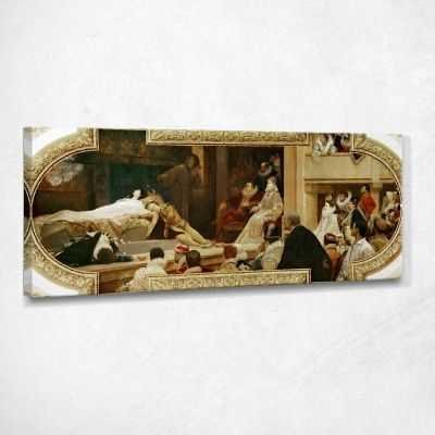 La Morte Di Romeo E Giulietta Klimt Gustav quadro stampa su tela KG14