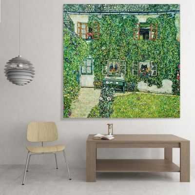 Casa Forestale A Weissenbach Sull'Attersee Klimt Gustav quadro su tela KG20