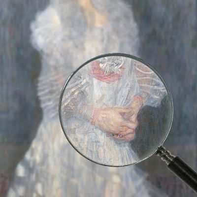 Rittratto Di Hermine Gallia Klimt Gustav quadro stampa su tela KG49